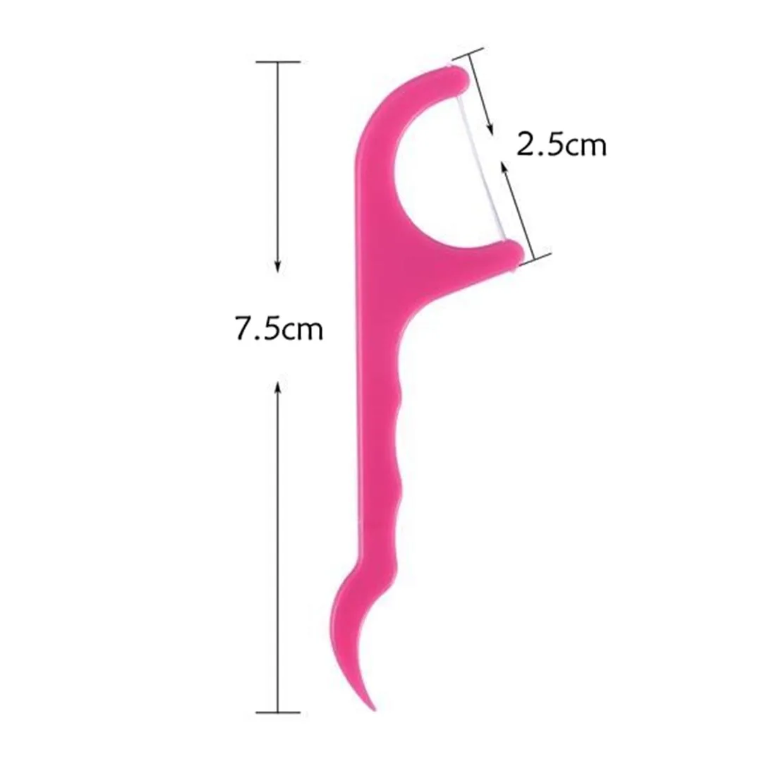 

New Dental Floss Stick Brush Flosser Toothpicks Tooth Cleaning Oral Care Cleanner Interdental Brush Teeth Floss Stick 100Pcs/Box