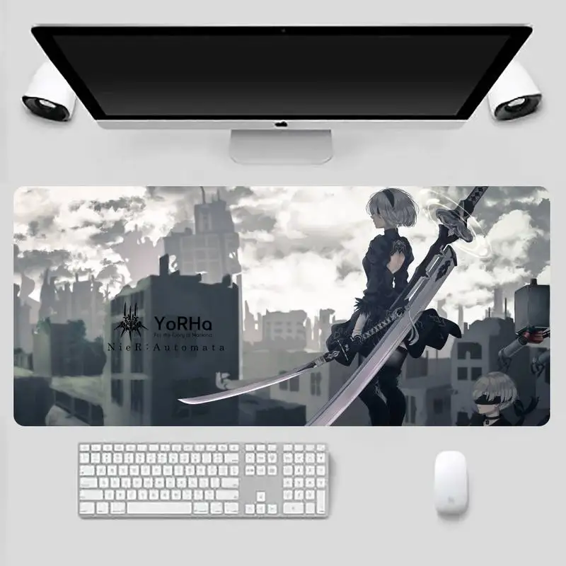 

nier automata Customized laptop Gaming mouse pad Game Office Work Mouse Mat pad X XL Non slip Laptop Cushion mouse pad