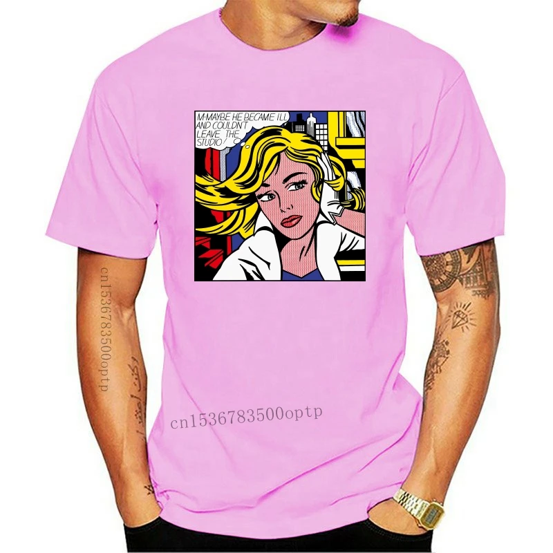 

Мужская футболка с изображением поп-арта Филл-Лихтенштейн