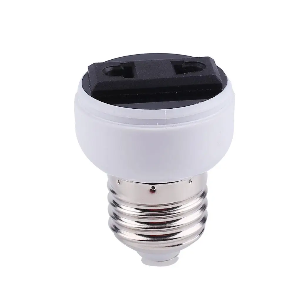 

Durable US/EU Plug Lamp Base E27 Lamp Socket Lighting Fixture Connector Light Holder Converter Screw Bulb White Accessories