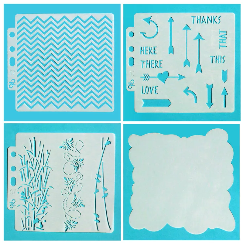 Пустой фон трафареты для скрапбукинга DIY декоративные тиснение бумажные карты