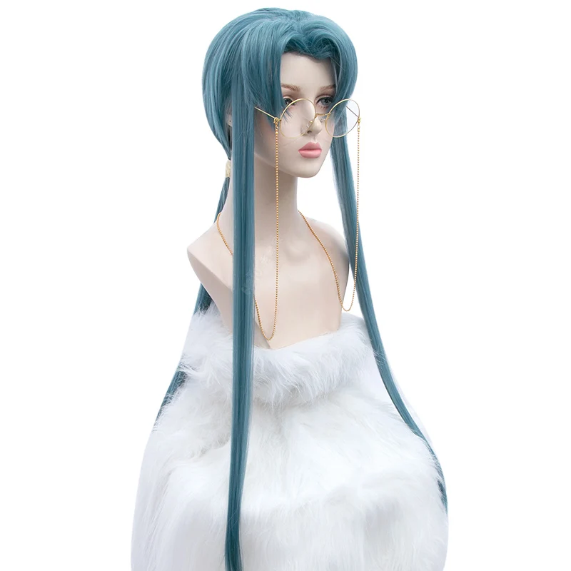 

TALANG Unsound relationship Teng Ruiyu cosplay wig blue gray partial beauty point fake hair synthetic fiber hair