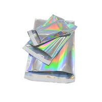 50pcslot self adhesive laser aluminum foil pouches craft gift clothes grocery electronic accessories sundries storage bag