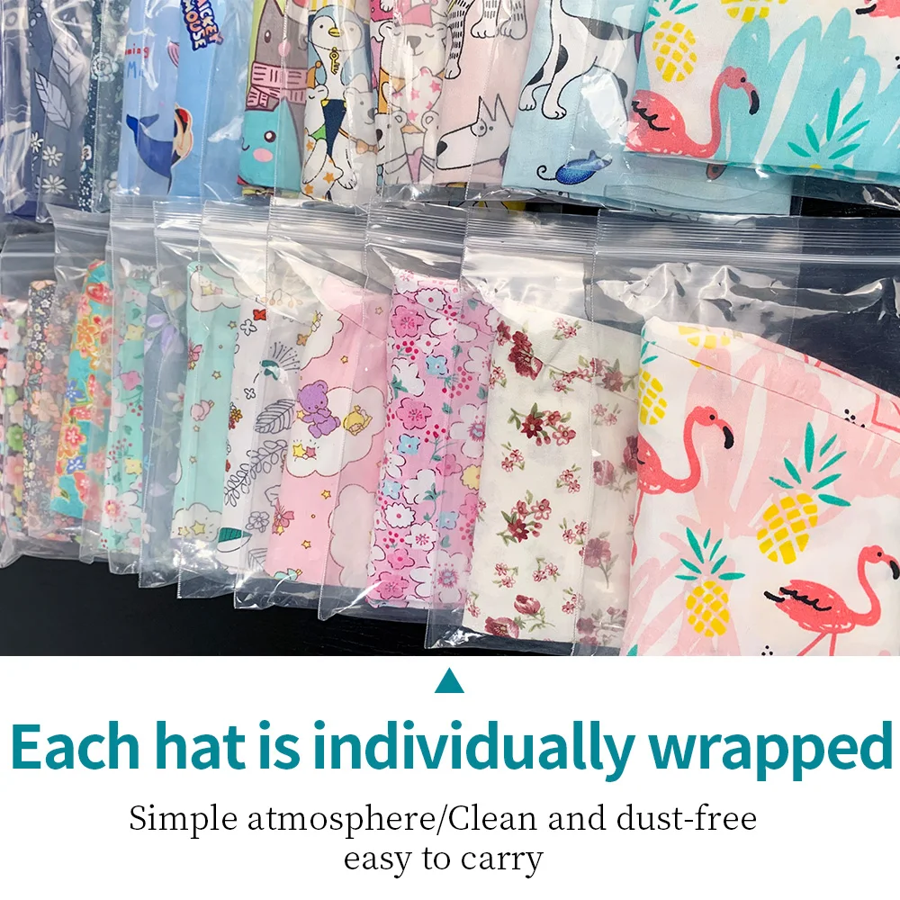 

Unisex Print Cotton Adjustable Beauty Salon Buttons Working Caps spa uniform Scrub Hats Surgical Cap Nurse Hat Nurse Accessories
