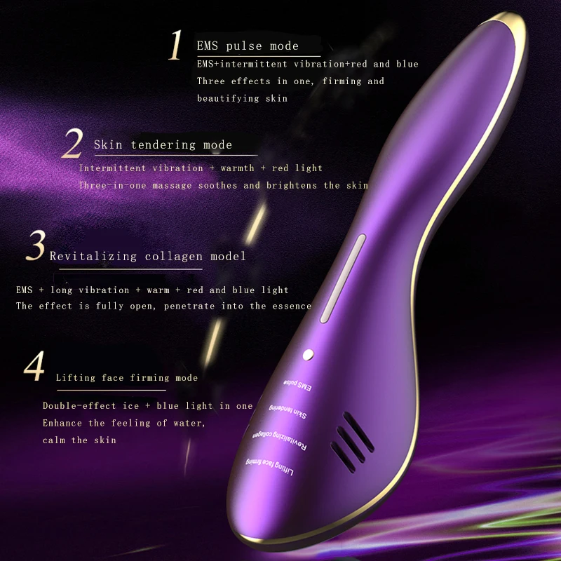Kopen Led Gezicht Schoonheid Massager Hot Koude Hamer Ultrasone Cryotherapie Facial Lifting Massager Gezicht Lichaam Spa Ion Schoonheid Instrument