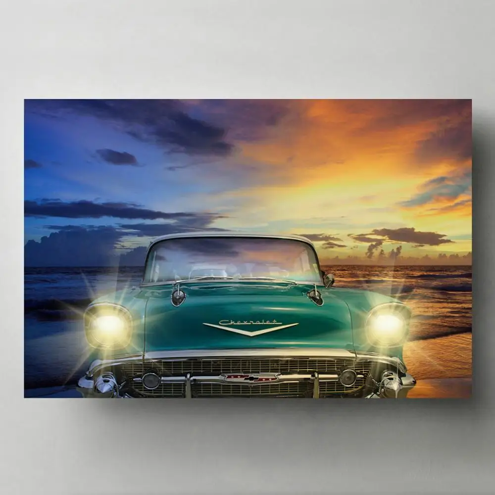 Картины на холсте Шевроле старые классические винтажные настенные