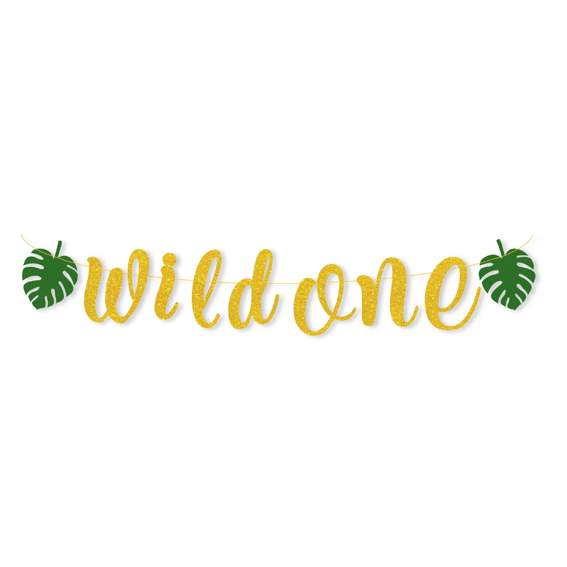 И надписью Wild One баннер 1st гирлянды ко дню рождения Возраст 1 год и баннеры С Днем