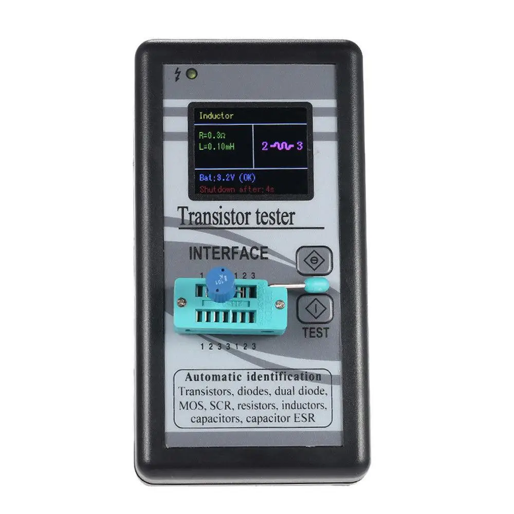 Multi-purpose Transistor Tester 1.8in TFT LCD Diode Thyristor Capacitance Resistor Inductance ESR LCR Meter Color Display | Инструменты