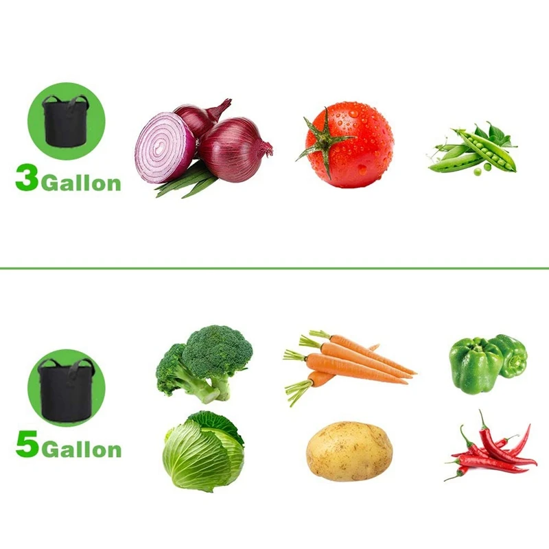 

2 Pcs Planting Bucket Planting Bag Breathable Seedling Bag Beautiful