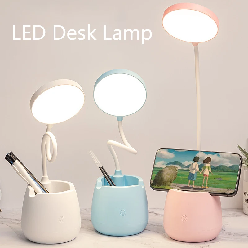 

настольная лампа светодиодная лампа Светодиодная настольная лампа JUUZNP, складной многофункциональный кронштейн, держатель для ручки, заряд...