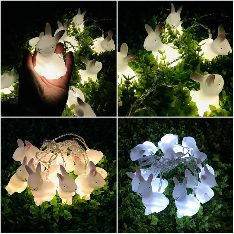 

1.5m Easter Rabbit String Light Easter LED Lamp Easter Bunny Decorative Light Easter Decoration Rabbit Light Happy Easter Decor