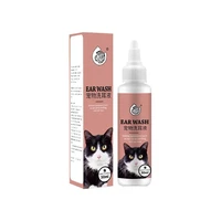 75g pet ear drops cat and dog ear cleaner for infections control yeast mites removes ear mites ear wax relieve itching ear clean