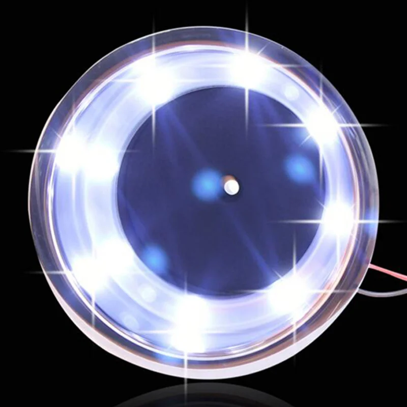 Подставка для кружек из нержавеющей стали с дренажным каналом и светодиодный