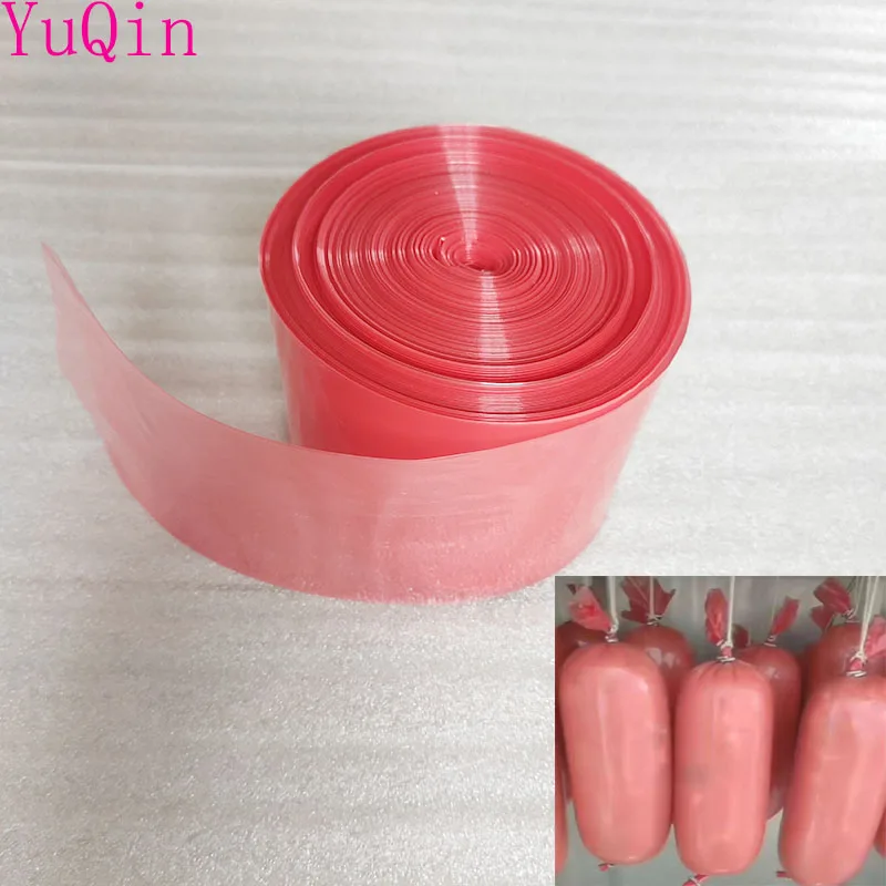 Wholesale Food Grade Red Plastic Sausage Casings for Salami Shell Handmade DIY Maker Hot Dog Casi | Дом и сад