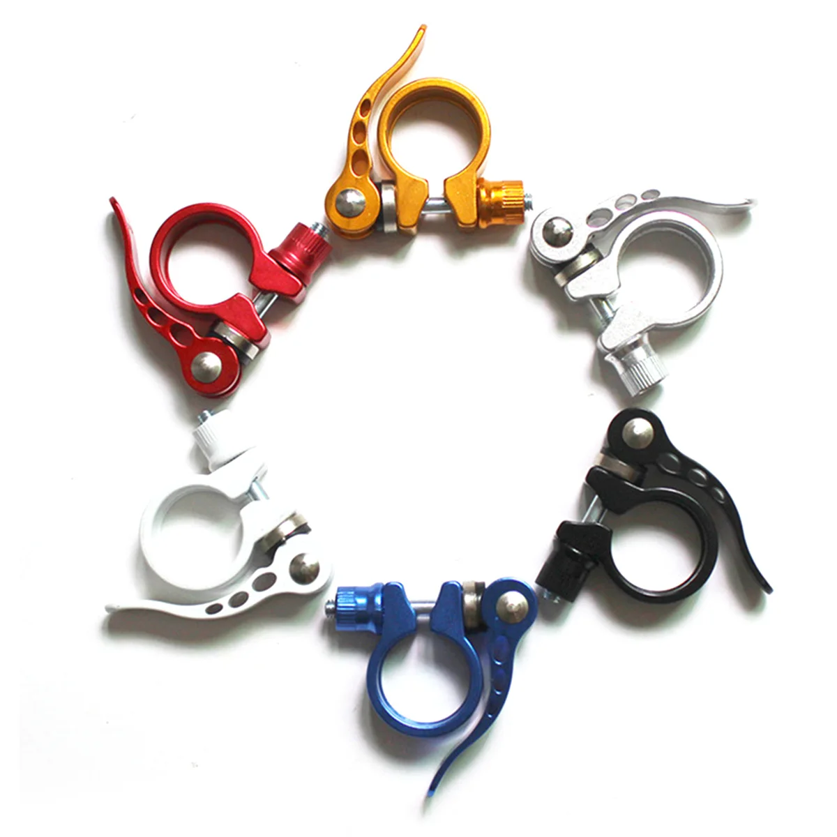 

Bicycle Mountain Bike Aluminum Alloy Seat Tube Clamp Tube Clamp 28.6 Installation Accessories Quick Release Seat Lock