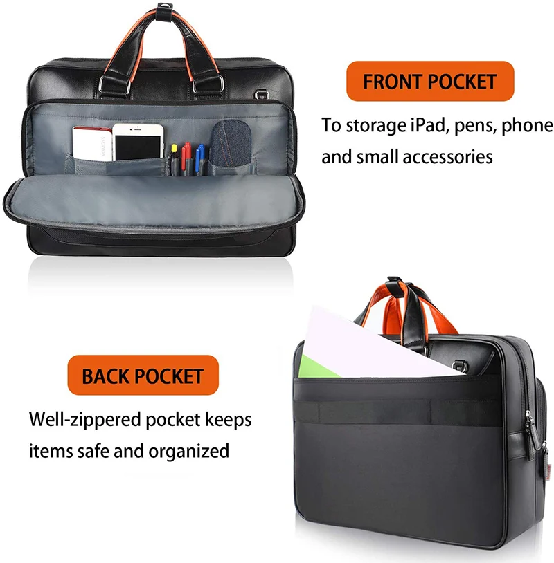 Офисные Сумки Matein для мужчин очень большой кожаный портфель ноутбука 17 дюймов