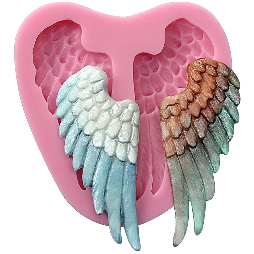 Красивая силиконовая форма в форме крыльев Ангела 3D кухонная утварь