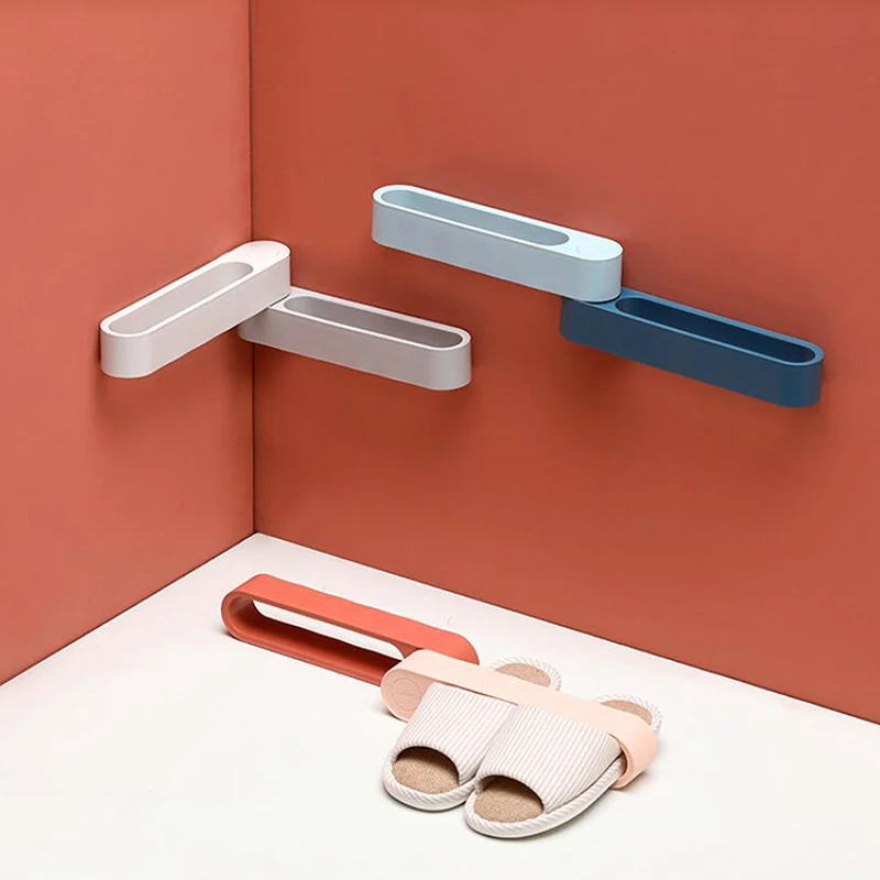 Bathroom Wall Mounted Slippers Hanger Shoe Organizer Family Storage Rack Can Space Saving Hanging Box | Дом и сад
