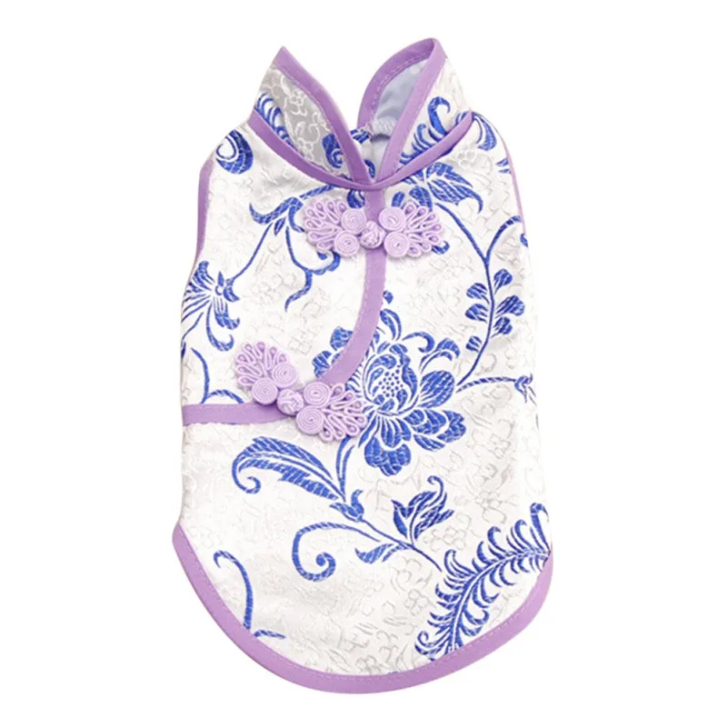 Летняя жилетка для собак Одежда Новый год костюм футболка домашних животных в