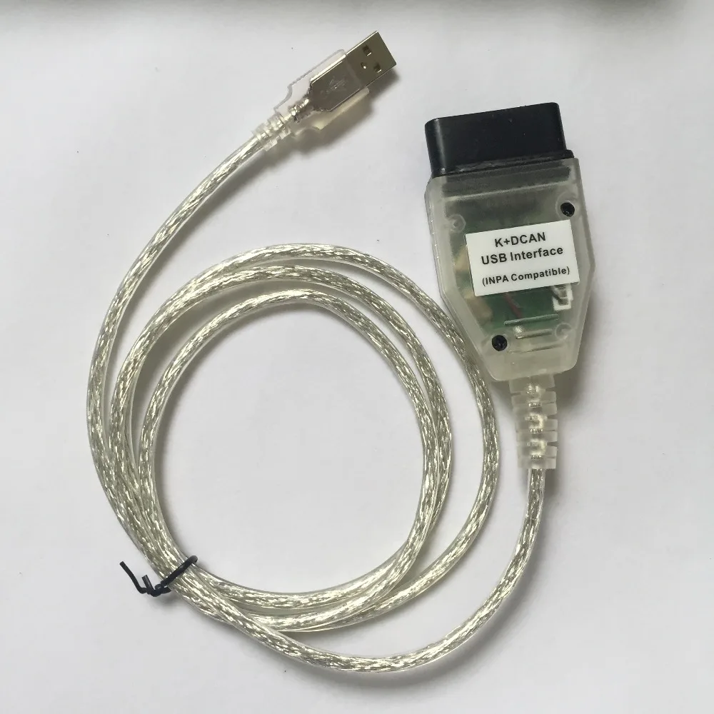 

For BMW INPA K+CAN With FT232RL Chip INPA K DCAN USB Interface OBD2 Diagnostic Cable K+Dcan For BMW From 1998 To 2008