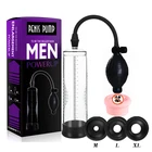 Эффективный насос для пениса для увеличения Мужской вакуумный удлинитель пениса Мужская секс-игрушка увеличитель длины мужской поезд эротический интимный продукт для взрослых