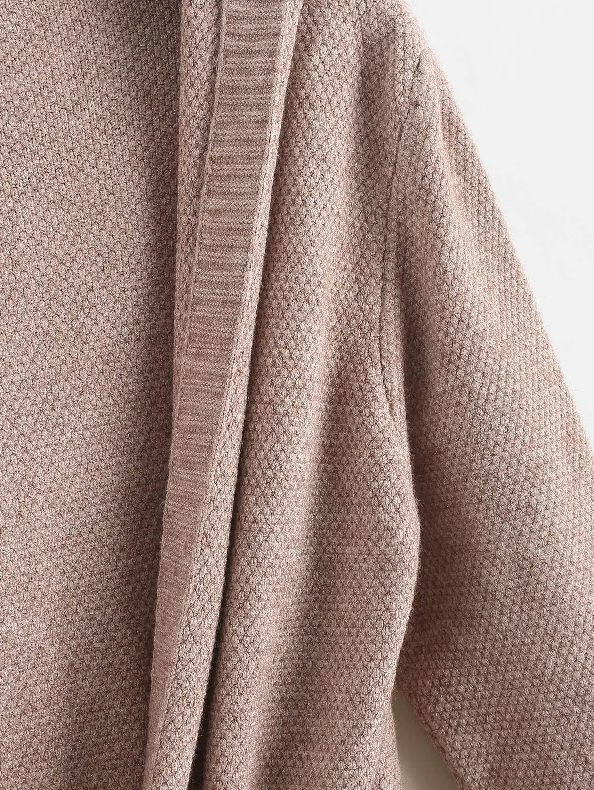 Solid Women Causal Sweater Winter Hooded Long Sleeve Female Cardigan Knitted Tops Drawstring Pocket Femme Longline |