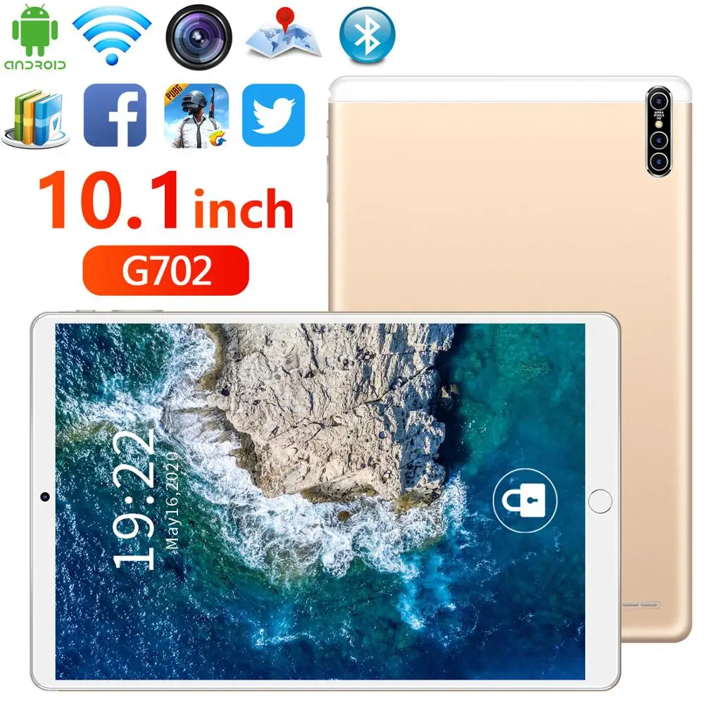 

Global version New 256G 10.1 inch G702 4G Phone Call tablet 8 256GB ROM Android 9.1 8800mAh 1960*1080 tablet PC