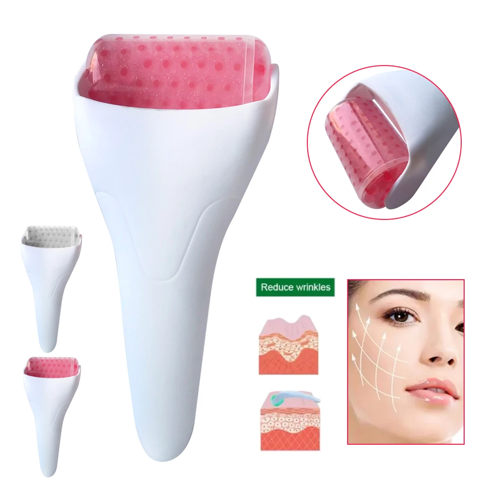 Роликовый массажер для лица крутой ледяной Массажер лифтинга кожи массаж