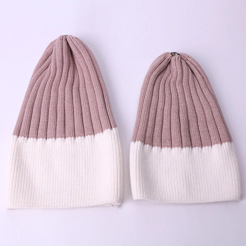 Beanie Hat For Children And Women Winter Kids Caps With Real Fox Fur Pom Outdoor Warm Knitted Solid Color Bonnet Ski Cap | Аксессуары