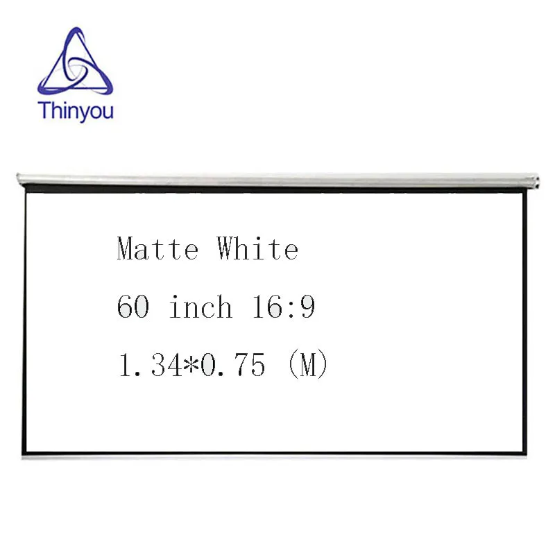 Thinyou Высокое качество 60 дюймов 16:9 Натяжные стоячие шторы и ручной переносной