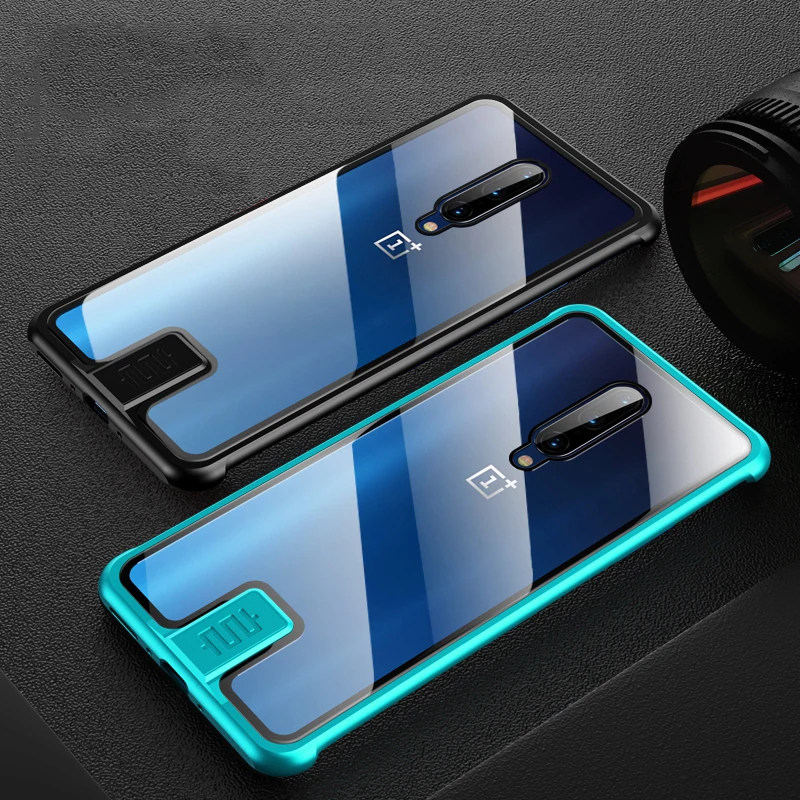 Роскошный Алюминиевый металлический чехол из закаленного стекла для Oneplus 7/7Pro чехлы для Oneplus 7 Pro металлический бампер рамка Coque