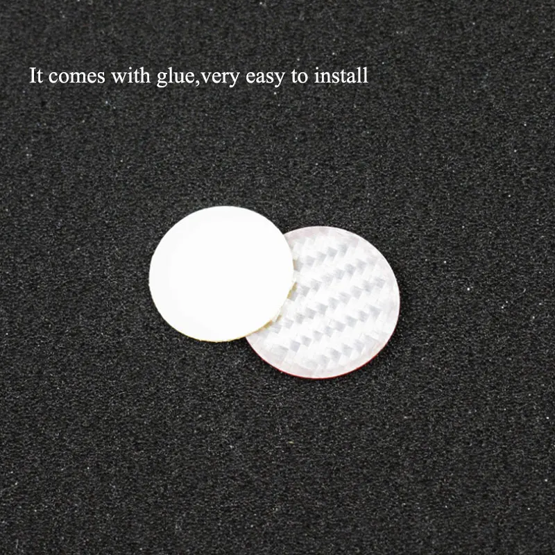 Кнопка запуска двигателя автомобиля углеродное волокно наклейка накладка стоп