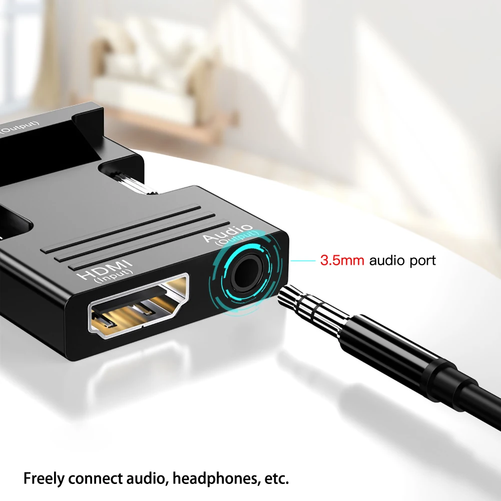 1080P HDMI в VGA адаптер цифро аналоговые аудио и видео конвертер кабель для ПК ноутбук