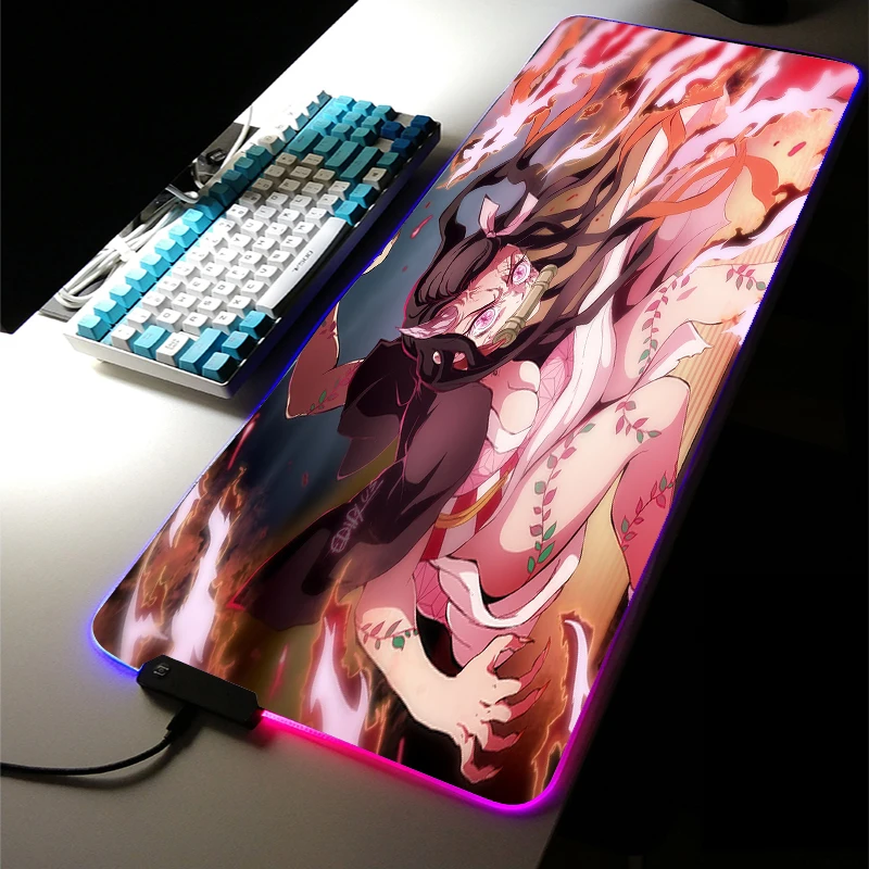 

Аниме Kimetsu No Yaiba XXL RGB светодиодный светильник, рассекающий демонов, привлекательные милые игровые аксессуары для девочек, большой светодиод...