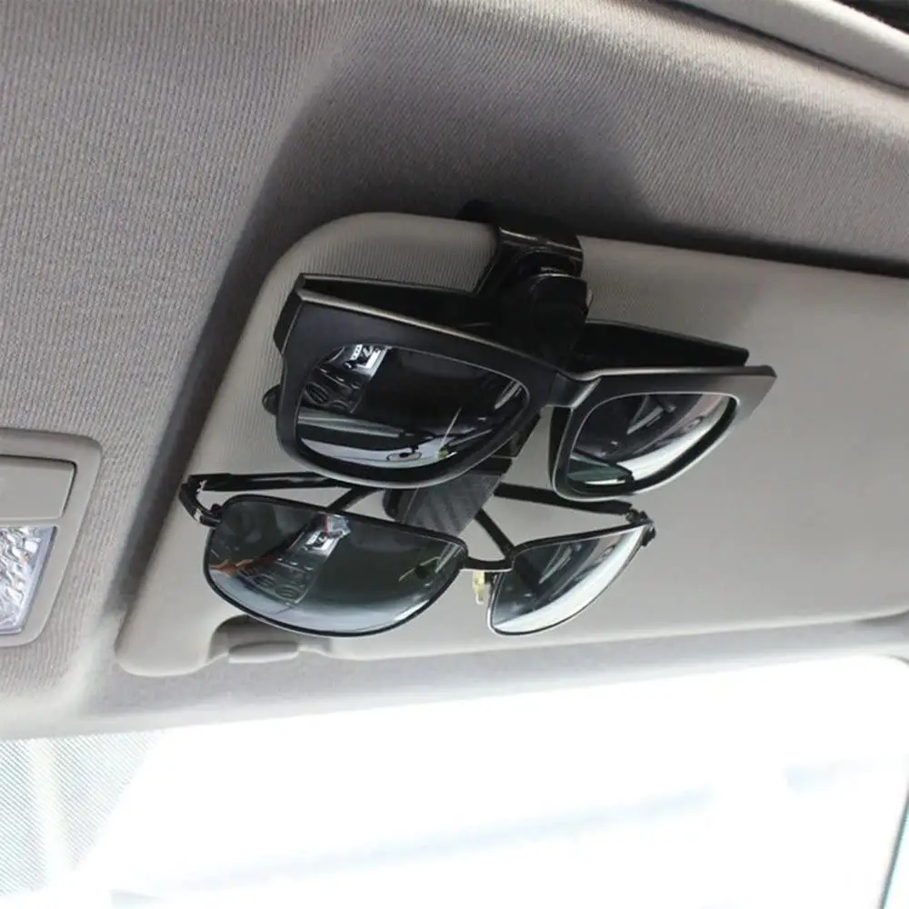 

2 Pieces Car Carbon Fiber Practical Glasses Clip Flexible Safe And Lightweight Car Sun Visor Glasses Clip
