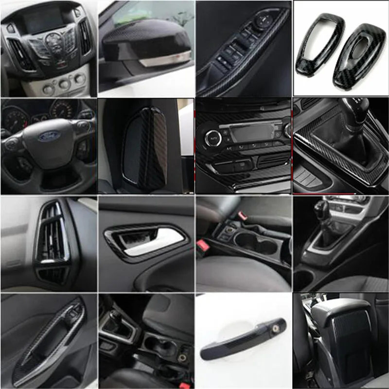 Наклейка из углеродного волокна для Ford Focus 3 2012 2014|Все уборки| |