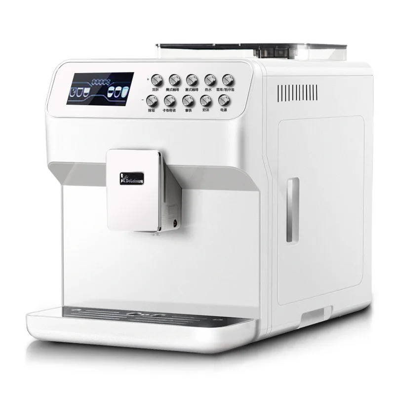 Automatic Commercial Home American Italian Intelligent Touch One Button Fancy Coffee Grinder Maker Machine Black / White | Бытовая