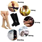 Носки компрессионные на молнии для мужчин и женщин, модные облегающие носки для спорта и профилактики варикозного расширения вен, для сна, красивые штаны