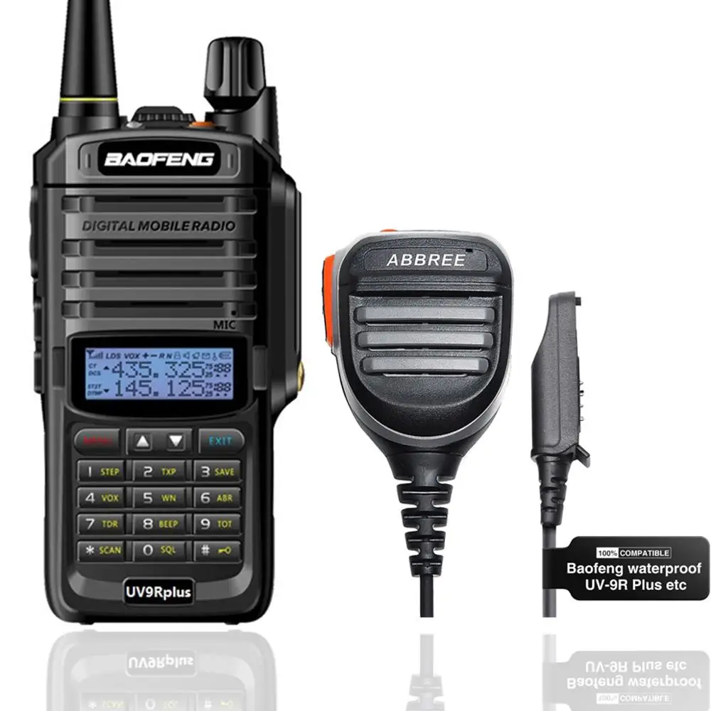 Baofeng UV 9R Plus IP67 водонепроницаемая рация VHF UHF 8 Вт мощная портативная 10 км
