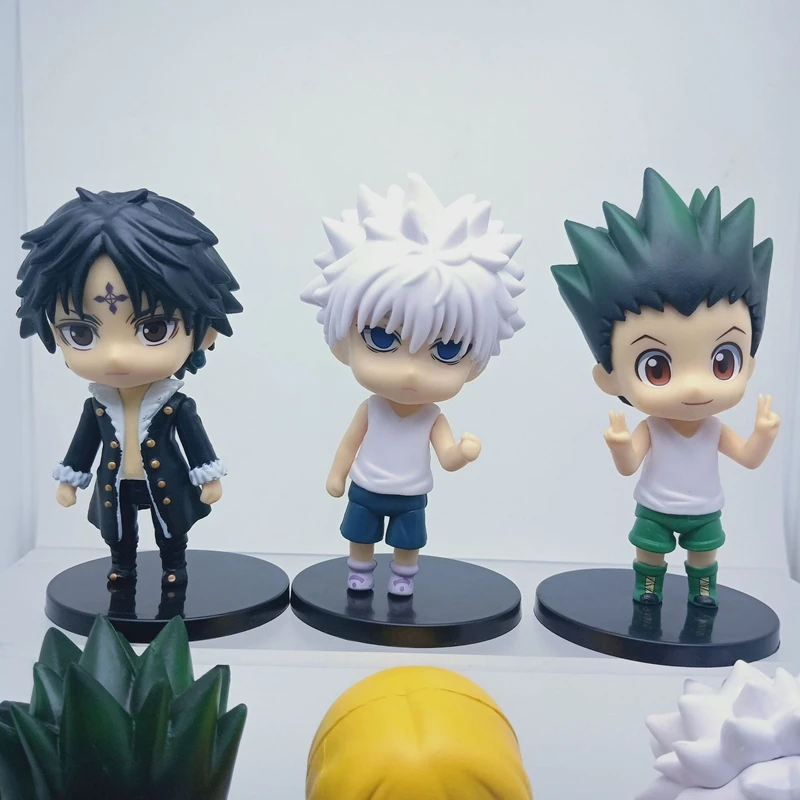 6 шт Hunter x Аниме Рисунок Гон Фрикс хоть Kurapika бригады лидер Kulolo фигурку фигурка