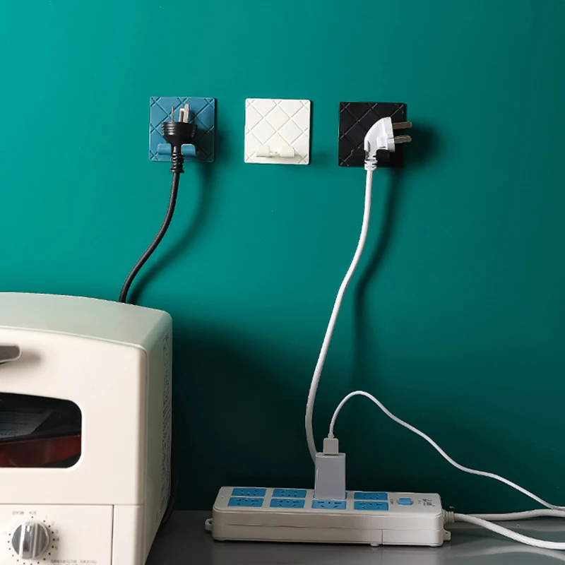 Многоцелевой крючок для штепсельной вилки держатели хранения настенные