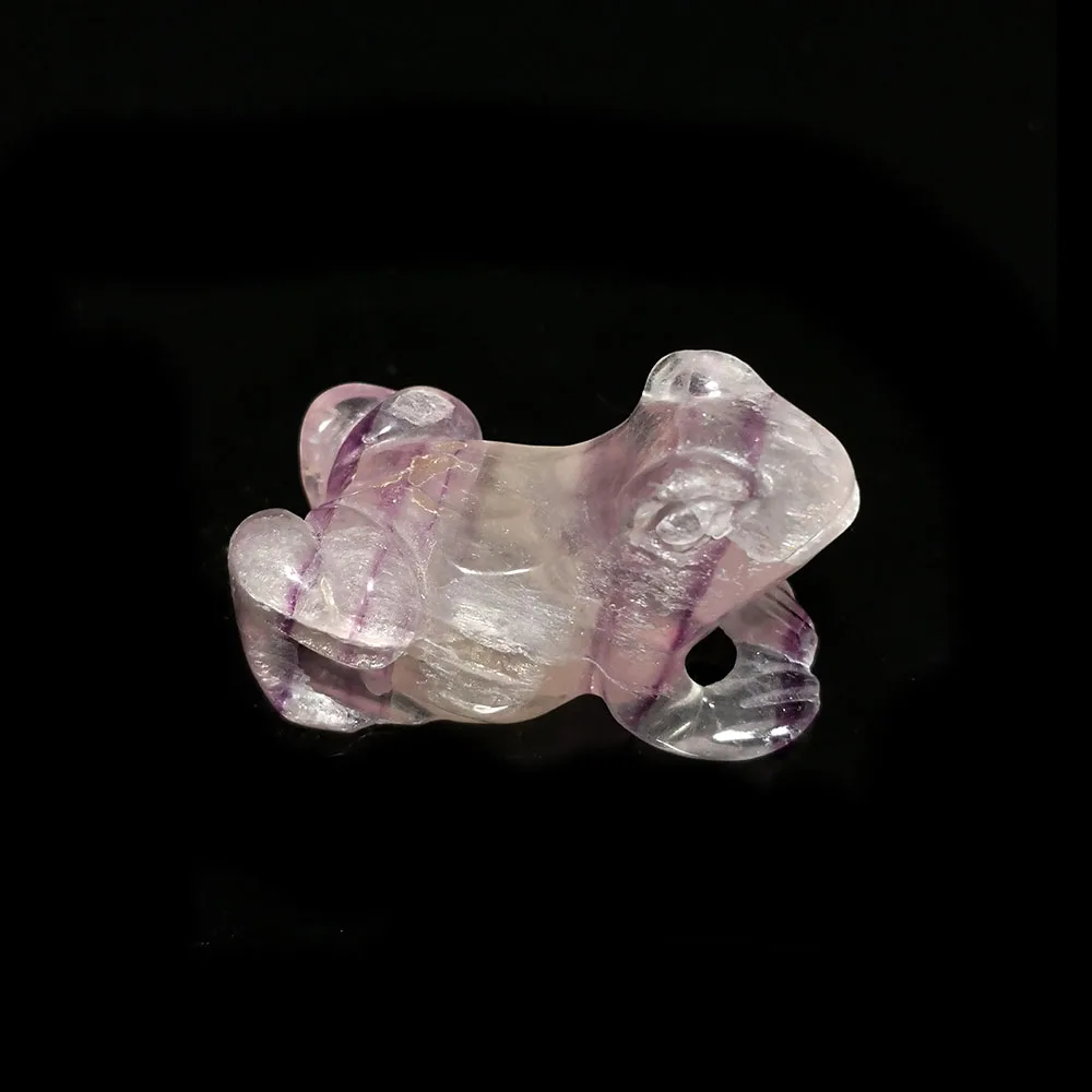 

58g A4-2sun Fluorite crafts in the shape of a frog Mineral Crystal Specimen Home Decoration