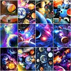 AZQSD Краски по Numers планета акриловые уникальный подарок картина маслом Краски ing по номерам пейзажные наборы ручной Краски ed стены искусства