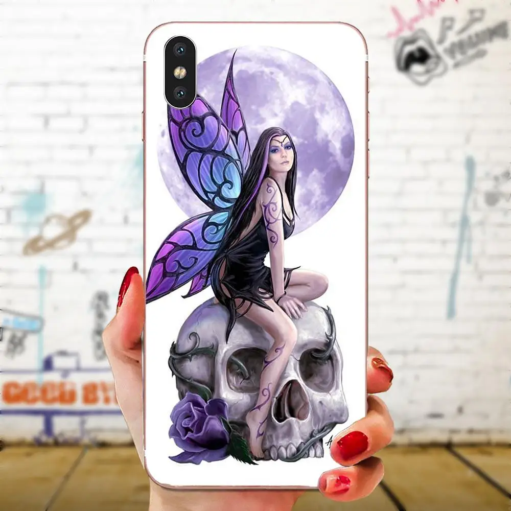 Готический Череп Фея для Galaxy Alpha Note 10 Pro A10 A20 A20E A30 A40 A50 A60 A70 A80 A90 M10 M20 M30 M40 мягкий