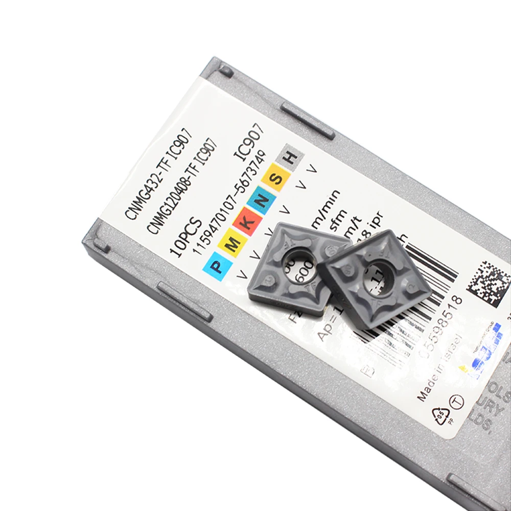 10 шт. CNMG120408 TF IC907 IC908 внешние токарные инструменты CNMG 120408 твердосплавные вставки токарного станка режущий инструмент токарная вставка