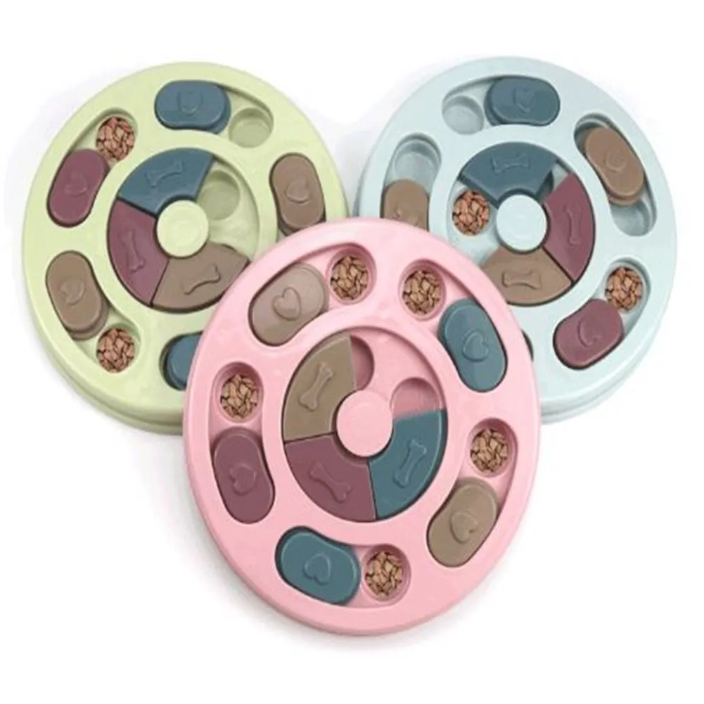 

New Portable Pet Dog Feeding Food Bowls Puppy Slow Down Eating Feeder Dish Bowel Prevent Obesity Dogs Playing Puzzle Toys Dish