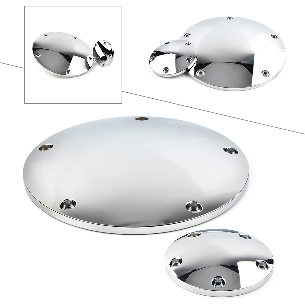 5-Hole Smooth Domed Derby Timing Timer Cover for Harley Heritage Softail Road Glide Custom FLTRX & for '99-'17 Dyna