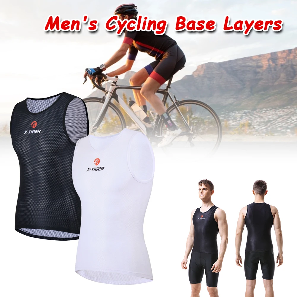 

Men's Cycling Base Layers 2021 MTB Bike Cool Mesh Superlight Vest Breathable Short Sleeves Cycling Shirt Undershirt Dropshipping