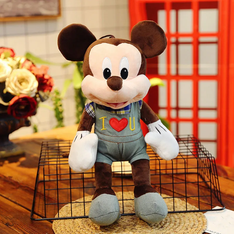 Плюшевая кукла Микки и Минни Маус мягкая симпатичная подушка Успокаивающая