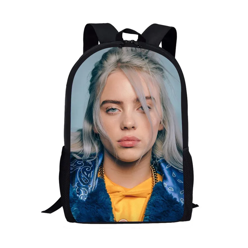 THIKIN 3D школьные сумки Billie Eilish рюкзаки для детей женские хип-хоп школьный рюкзак для подростков девочек рюкзак детские рюкзаки Mochila - Цвет: as picture